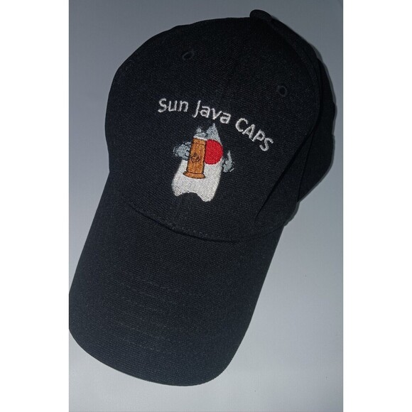 Vintage Java Cap/Hat Black With Duke Logo Sun Microsystems Oracle Sun Java‎ CAPS - Picture 5 of 5